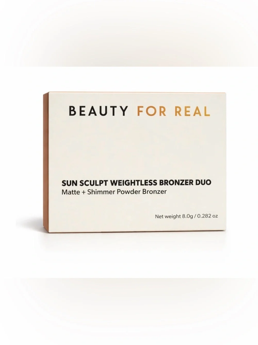 Cream Compact Bronzer & Highlighter Duo — Brown & Champagne Glow